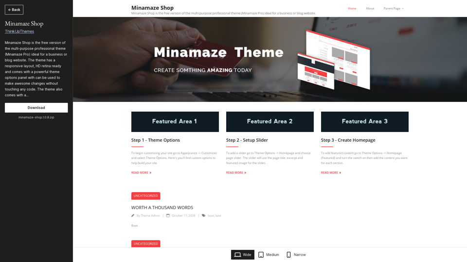 Minamaze Shop Preview | WordPress Theme | WordPress.org